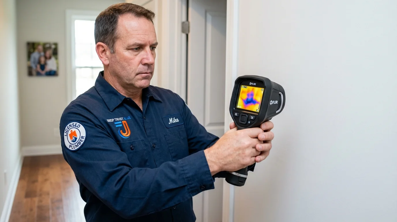 Thermal imaging leak detection by Johns Plumbing LLC in Fort Atkinson